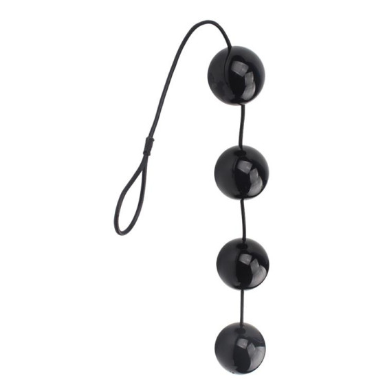 Boules anales Rubicon L 35 x 6cm Noires