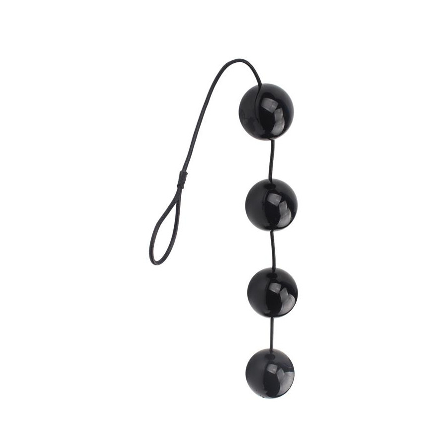 Boules anales Rubicon L 35 x 6cm Noires