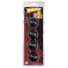 Boules anales Rubicon L 35 x 6cm Noires