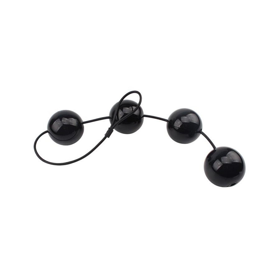 Boules anales Rubicon L 35 x 6cm Noires