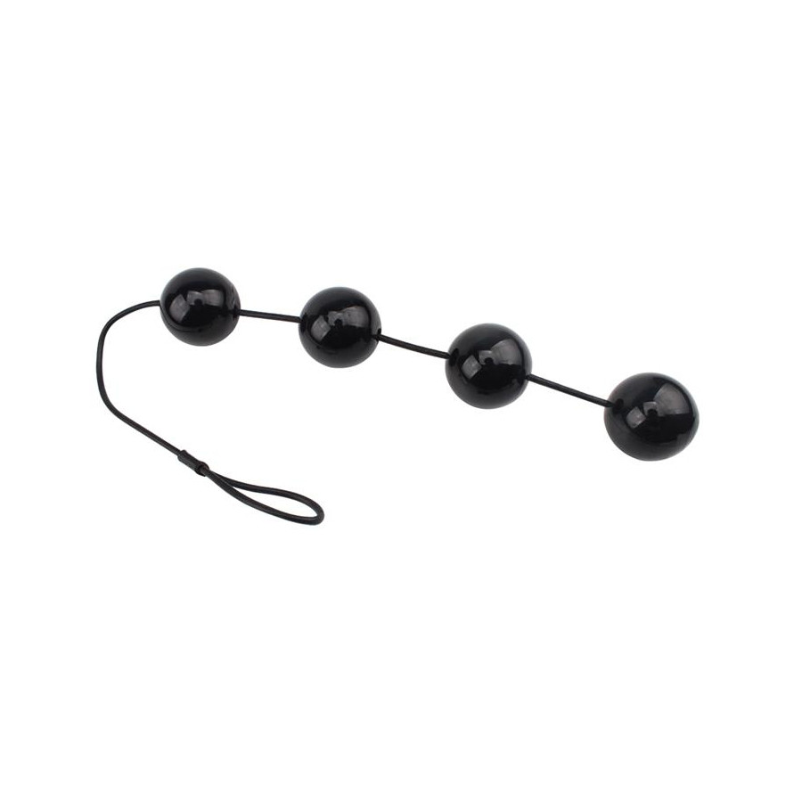 Boules anales Rubicon L 35 x 6cm Noires