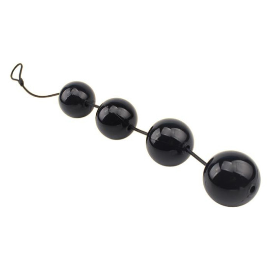 Boules anales Rubicon L 35 x 6cm Noires