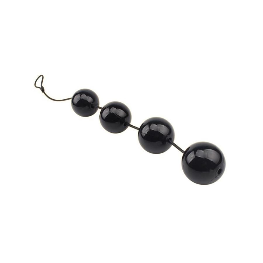 Boules anales Rubicon L 35 x 6cm Noires