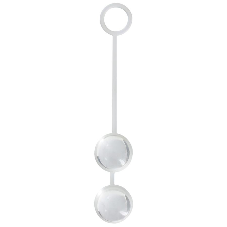 Boules de Geisha en verre Duo Love 2.6cm Transparentes Boules de Geisha en verre Duo Love 2.6cm Transparentes