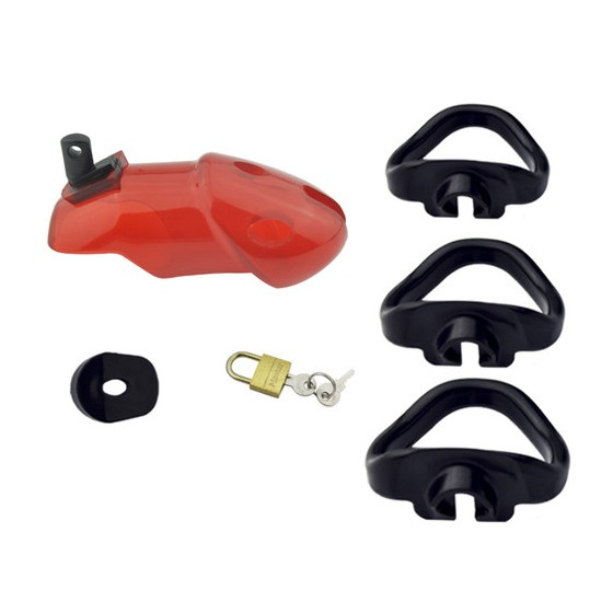 Cage de chasteté Rickers 9 x 3cm Rouge