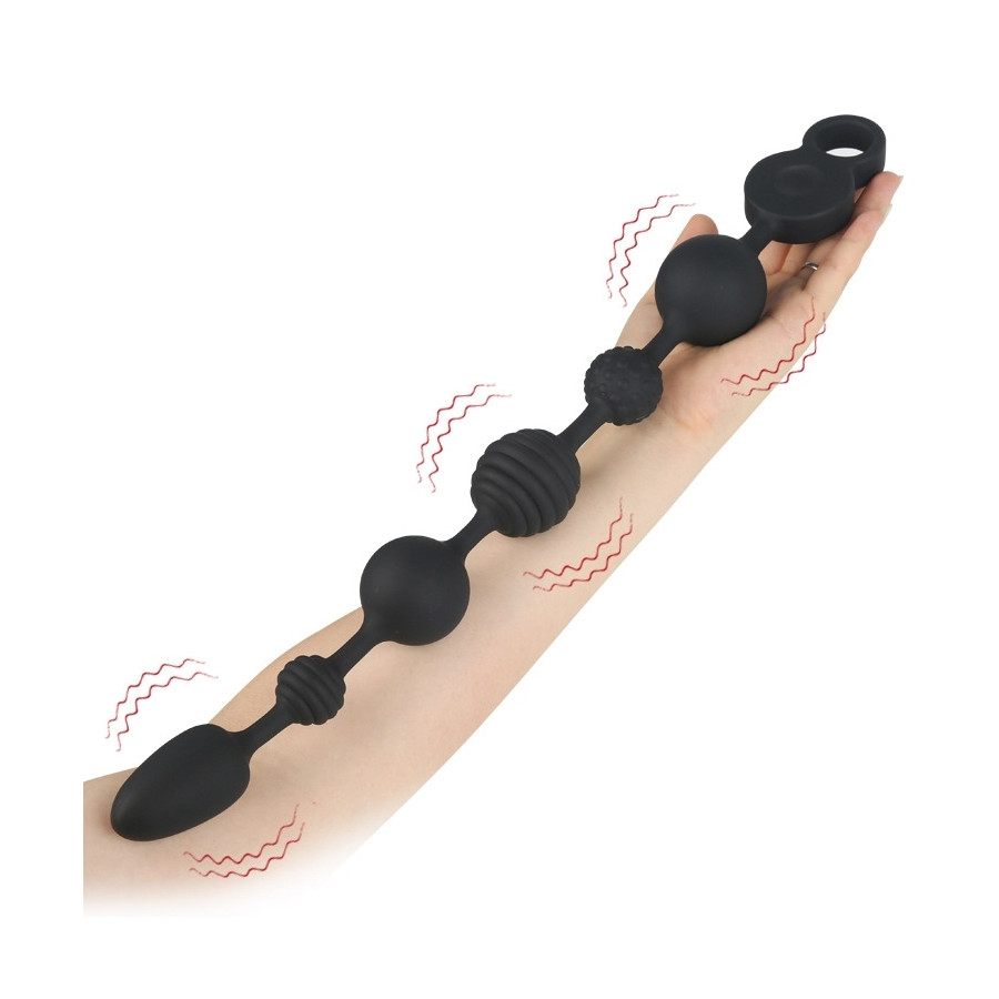 Boules anales vibrantes Beads Vibes M 36 x 4.5cm