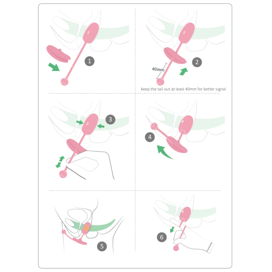 Oeuf vaginal connecté Kegel Coach 6 x 3cm