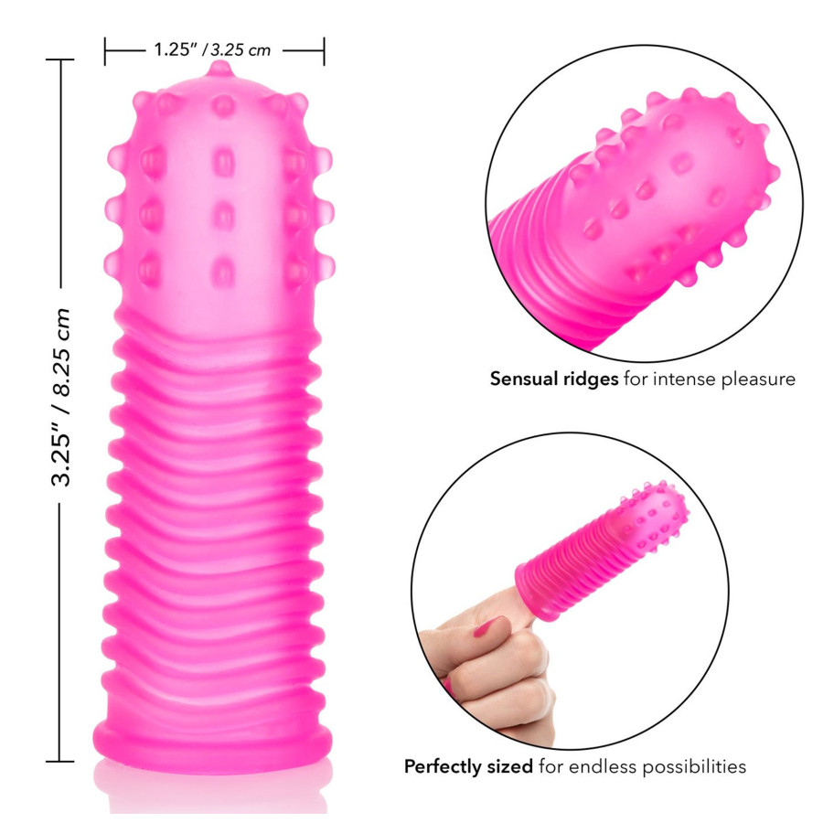Gaine pour Doigt Finger Tingler Rose x2