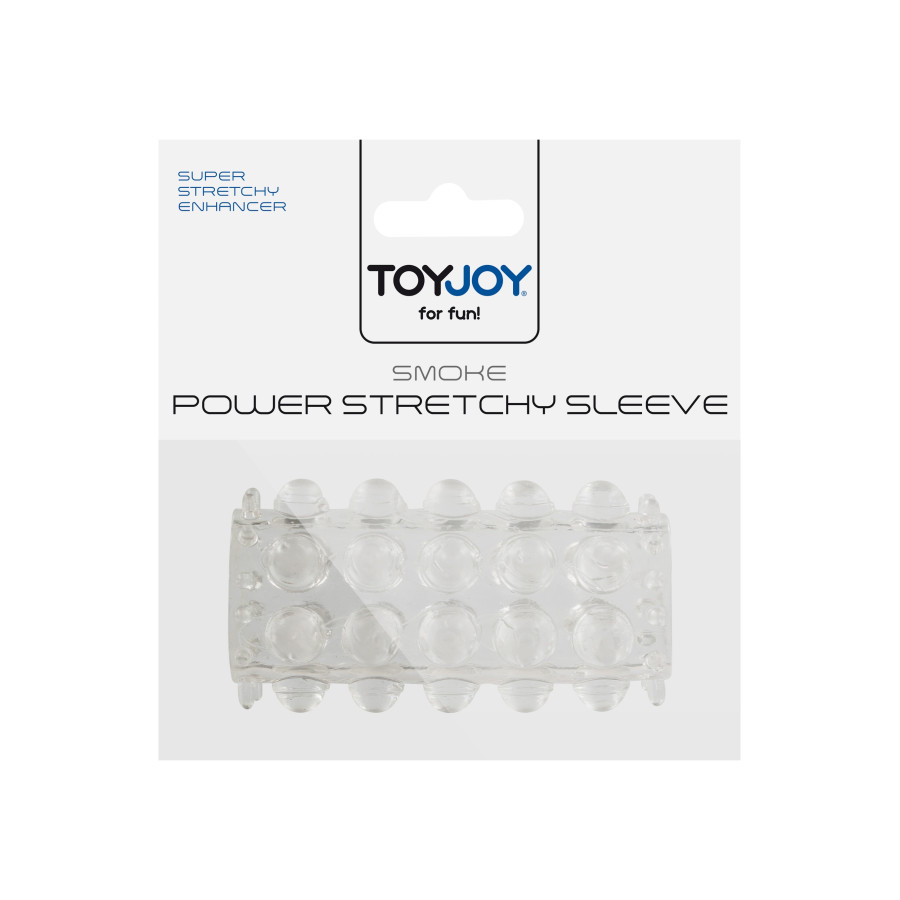 Gaine de pénis perlée Power Stretchy 7cm Transparente