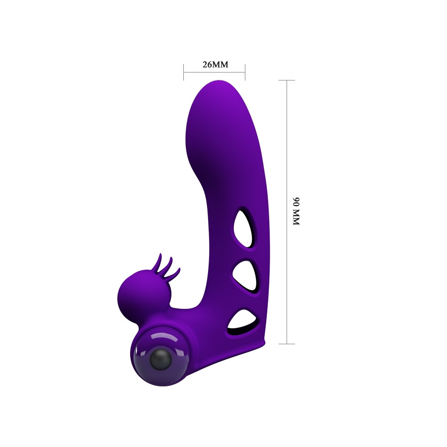 Gaine de doigt Vibrante Orlando Pretty Love 9.5 x 2.6cm Violet