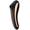Stimulateur de clitoris Dual Kiss Satisfyer Noir