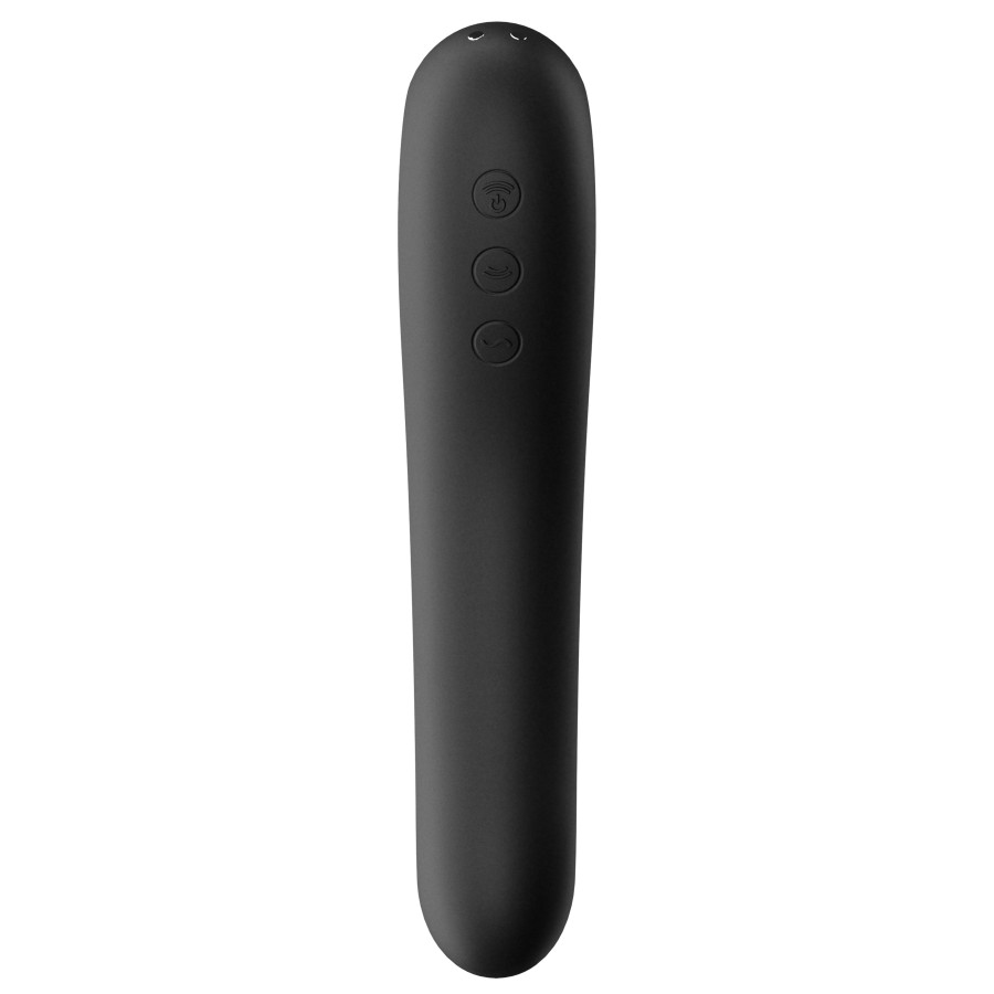 Stimulateur de clitoris Dual Kiss Satisfyer Noir