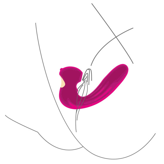 Stimulateur de clitoris et point G Celestial 15cm Violet