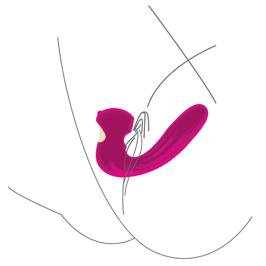 Stimulateur de clitoris et point G Celestial 15cm Violet