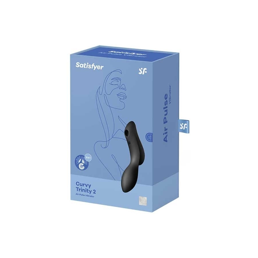 Stimulateur de clitoris Curvy Trinity 2 Satisfyer Noir