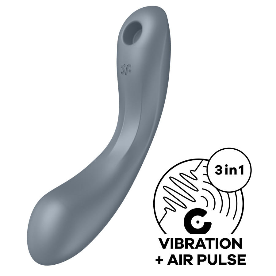 Stimulateur de clitoris Curvy Trinity 1 Satisfyer Gris