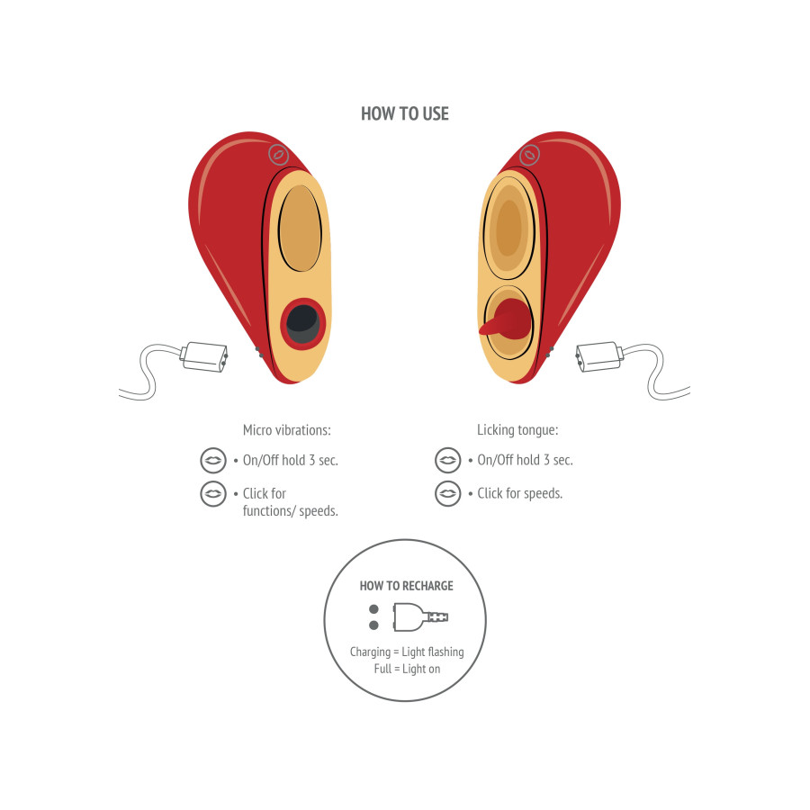 Stimulateur de clitoris HeartBreaker Rouge