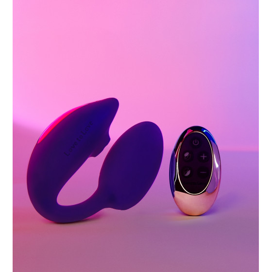 Stimulateur Clitoris et Point G Wonderlover Love to Love Indigo