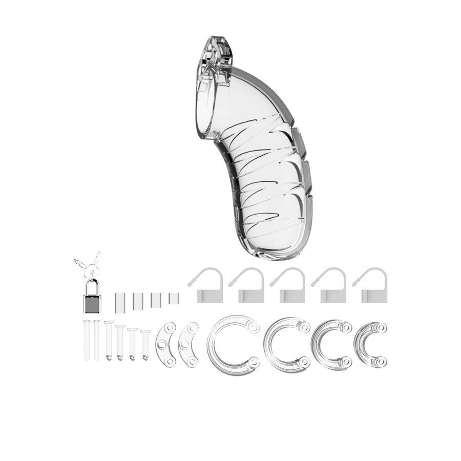 Cage de chasteté ManCage Modèle 04 11 x 3.5 cm Transparente