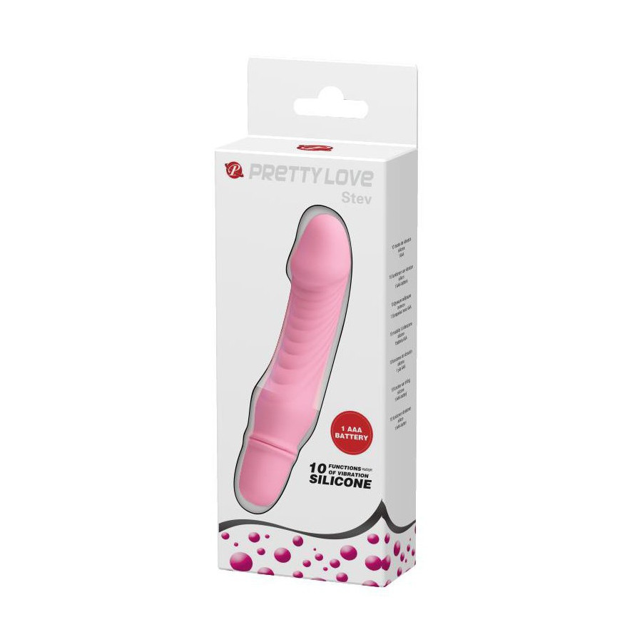 Mini-vibro Stev Rose - 11 x 2.7 cm