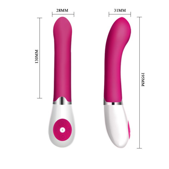  Vibromasseur Daniel rose - 19.5 x 3.1 cm