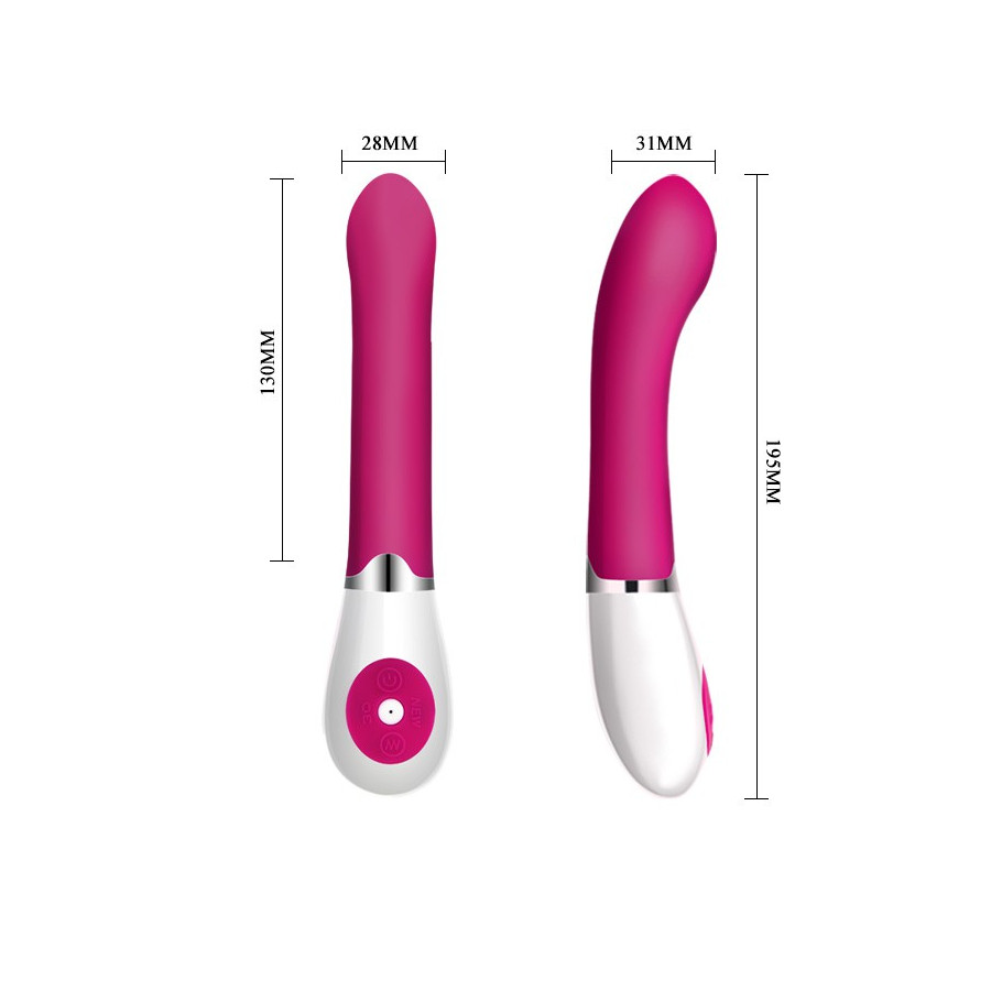  Vibromasseur Daniel rose - 19.5 x 3.1 cm