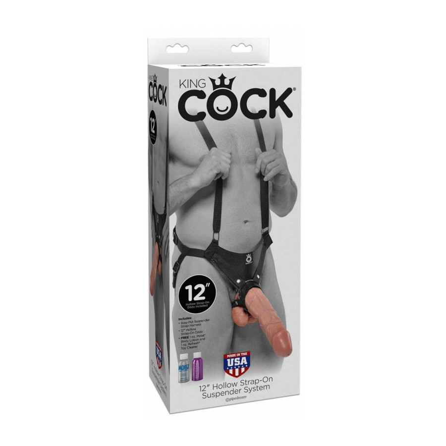 Gode ceinture suspension Hollow Strap Flesh 27 x 6.2 cm