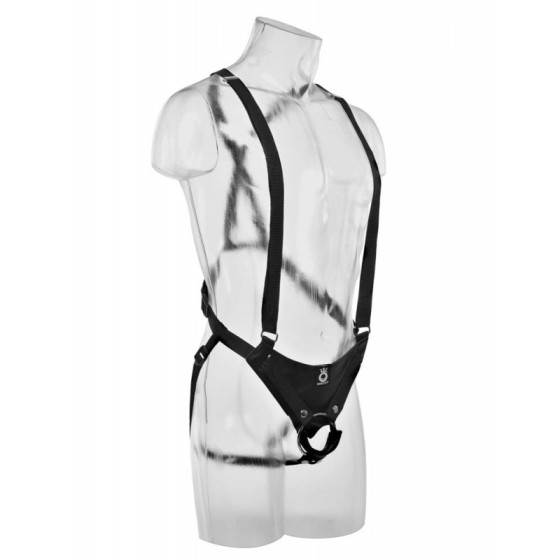 Gode ceinture suspension Hollow Strap Flesh 27 x 6.2 cm