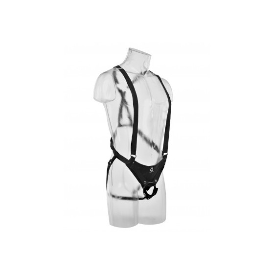 Gode ceinture suspension Hollow Strap Flesh 22 x 6.5 cm