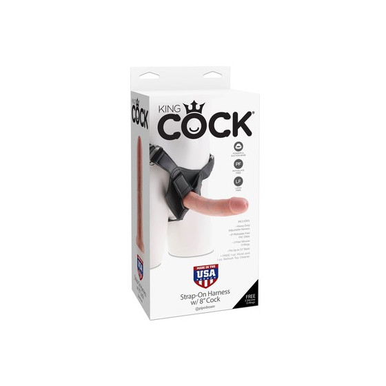 Gode Ceinture Strap-On King Cock 20.3 x 4.6cm