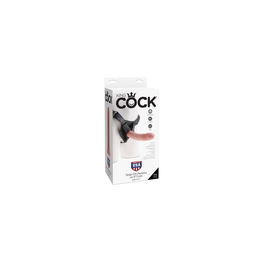 Gode Ceinture Strap-On King Cock 20.3 x 4.6cm