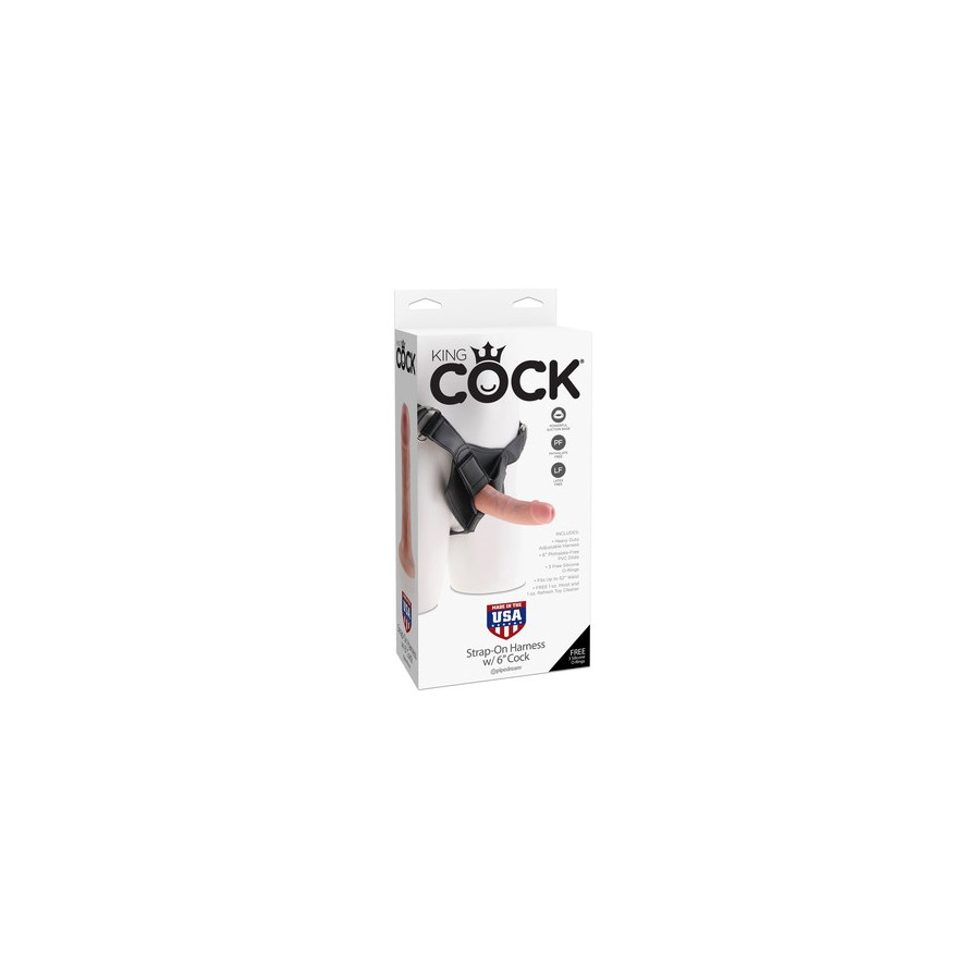 Gode Ceinture Strap-On King Cock 15.2 x 4.1 cm