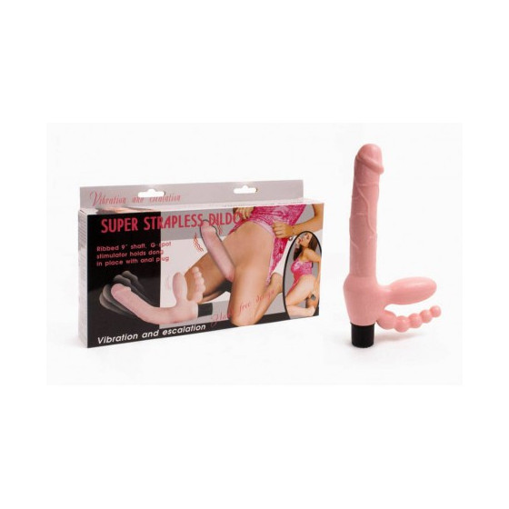 Gode Ceinture avec plug - Chair