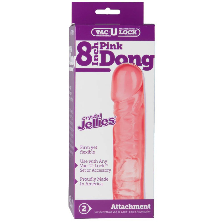 Gode Vac-U-Lock Pink Jelly 20 x 4 cm