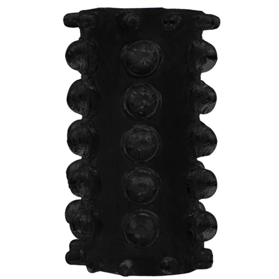 Etuis Texture Relief pour pénis Noir