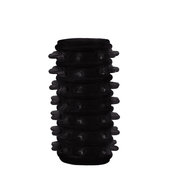 Etuis Texture Relief pour pénis Noir