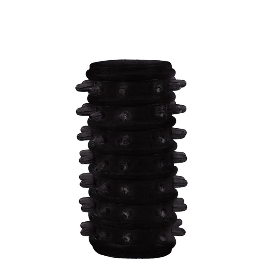 Etuis Texture Relief pour pénis Noir