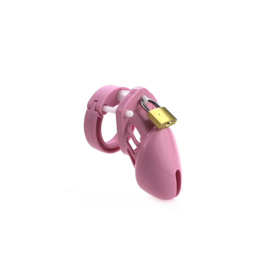 Cage de chasteté en silicone 7 x 3.3 cm Rose
