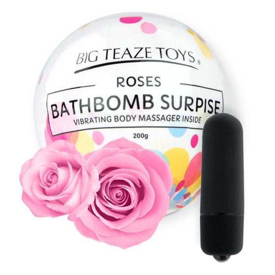 Bombe de bain moussante avec Vibro Parfum Rose