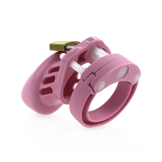 Cage de chasteté en silicone 7 x 3.3 cm Rose