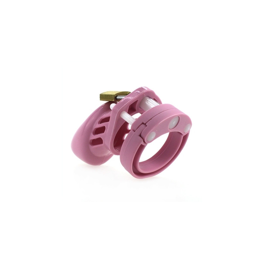 Cage de chasteté en silicone 7 x 3.3 cm Rose