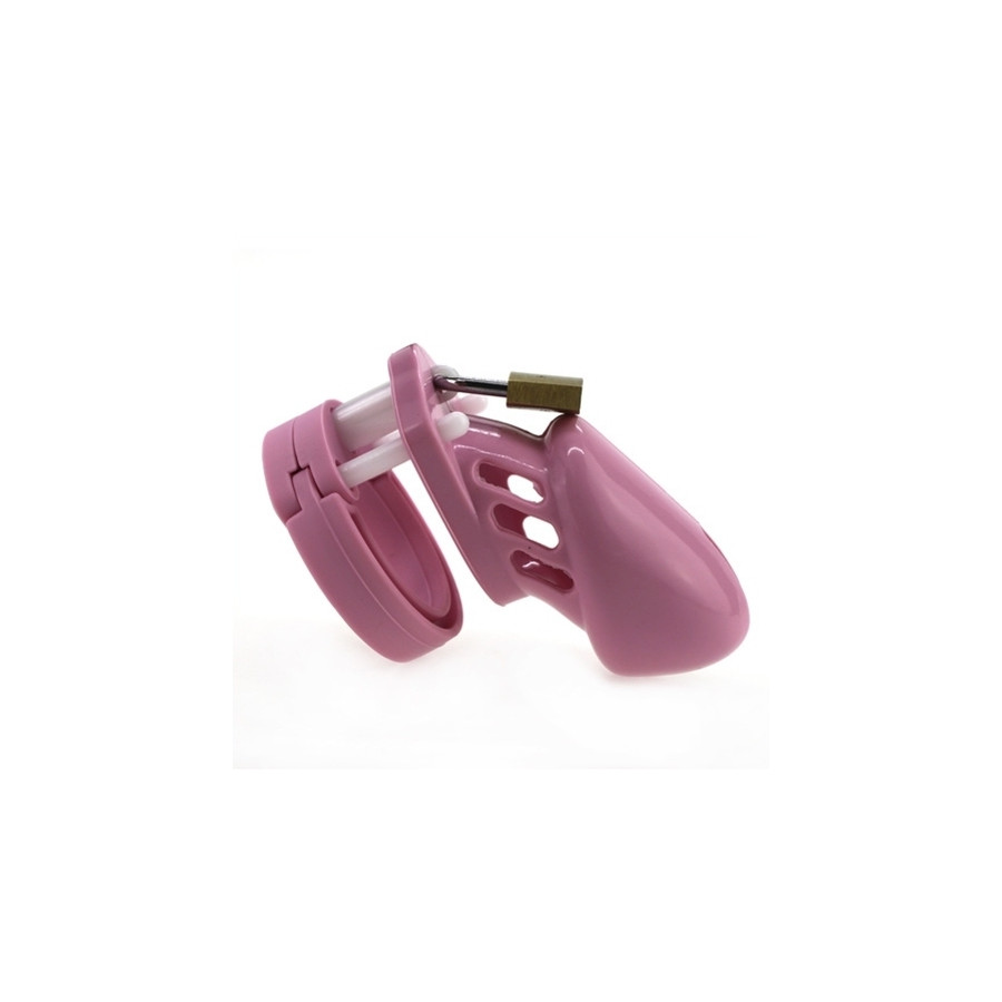 Cage de chasteté en silicone 7 x 3.3 cm Rose