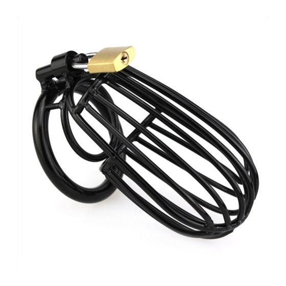 Cage de chasteté SAMOURAI 11 x 5.5 cm Noire