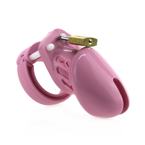 Cage de chasteté en silicone 7 x 3.3 cm Rose