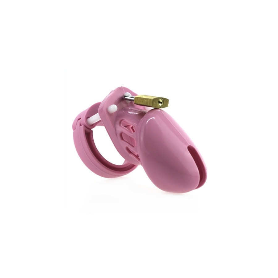 Cage de chasteté en silicone 7 x 3.3 cm Rose