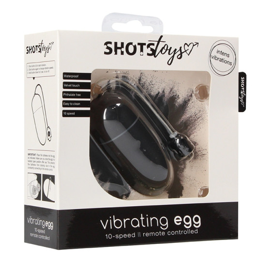 Oeuf vibrant sans fil Vibrating Egg 8 x 3.5cm Noir