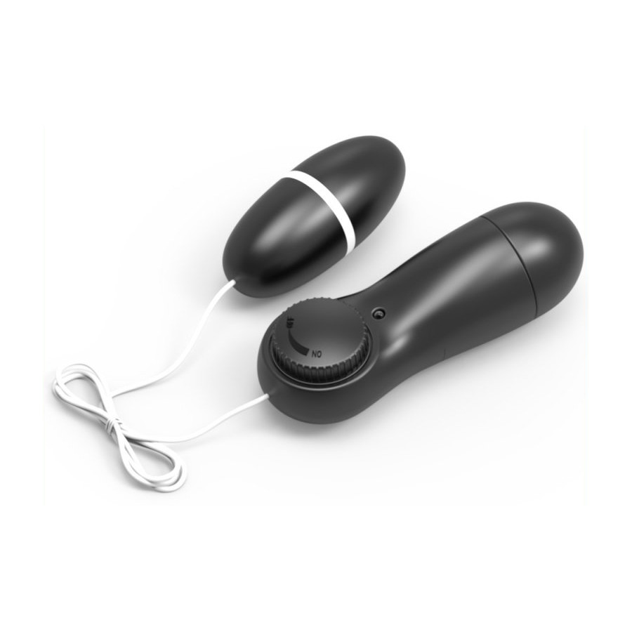 Oeuf vibrant Bullegg 6 x 2.5cm Noir