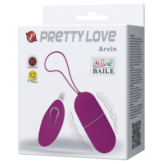 Oeuf Vibrant sans fil Arvin Pretty Love 7.5 x 3.3 cm