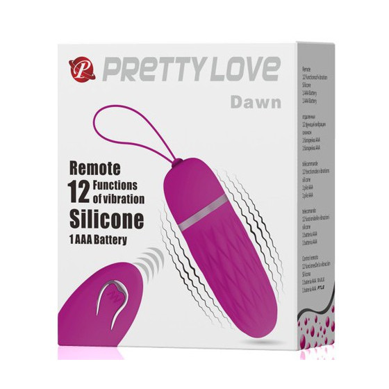 Oeuf Vibrant sans fil violet Dawn - 8.5  x 2.8 cm