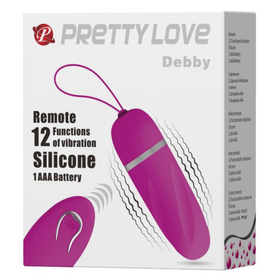 Oeuf Vibrant sans fil violet Debby - 8.5 x 2.8 cm
